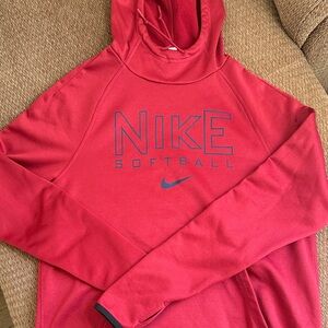 Nike Red Softball Pullover